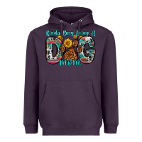 Plum kinda busy being a dog mom Heavyweight Hoodie - Zillion Design Studio