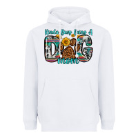 White kinda busy being a dog mom Heavyweight Hoodie - Zillion Design Studio