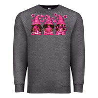 Charcoal Heather breast cancer afro gnomies Premium Sweatshirt - texasbilliewilder