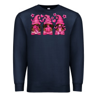 Navy breast cancer afro gnomies Premium Sweatshirt - texasbilliewilder