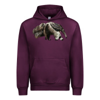 Mauve Wine anteaters Urban Hoodie - LillyAllenDesigns