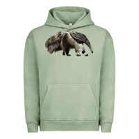 Pigment Oil Green anteaters Urban Hoodie - LillyAllenDesigns