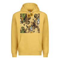 Antique Gold aztec bull skull Premium Hoodie - BundleAndBundleShop
