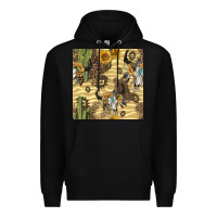 Black aztec bull skull Premium Hoodie - BundleAndBundleShop