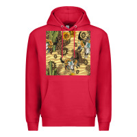 Cardinal aztec bull skull Premium Hoodie - BundleAndBundleShop
