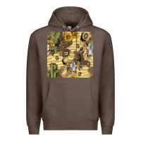 Coffee aztec bull skull Premium Hoodie - BundleAndBundleShop