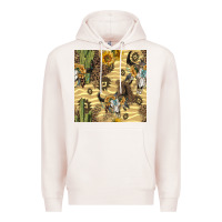 Pale Pink aztec bull skull Premium Hoodie - BundleAndBundleShop