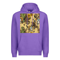 Purple aztec bull skull Premium Hoodie - BundleAndBundleShop