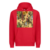Red aztec bull skull Premium Hoodie - BundleAndBundleShop
