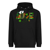 Black st patricks day love nurse Heavyweight Hoodie - RanaPortraitStore