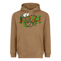 Toasted Coconut st patricks day love nurse Heavyweight Hoodie - RanaPortraitStore