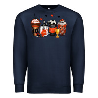 Navy soccer coffee cups Premium Sweatshirt - Zillion Design Studio