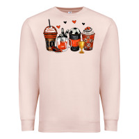 Pale Pink soccer coffee cups Premium Sweatshirt - Zillion Design Studio