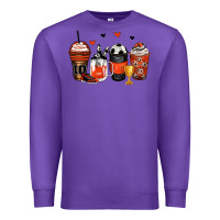 Purple soccer coffee cups Premium Sweatshirt - Zillion Design Studio