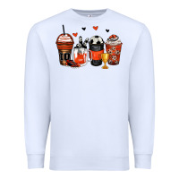 White soccer coffee cups Premium Sweatshirt - Zillion Design Studio