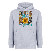 Heather Grey auntie like a mom only cooler Heavyweight Hoodie - Zillion Design Studio