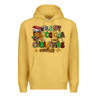 Antique Gold hot cocoa and christmas movies Premium Hoodie - AdoDesignShop