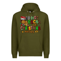Army Green hot cocoa and christmas movies Premium Hoodie - AdoDesignShop