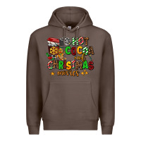 Coffee hot cocoa and christmas movies Premium Hoodie - AdoDesignShop