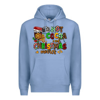 Colony Blue hot cocoa and christmas movies Premium Hoodie - AdoDesignShop