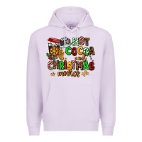 Lilac hot cocoa and christmas movies Premium Hoodie - AdoDesignShop
