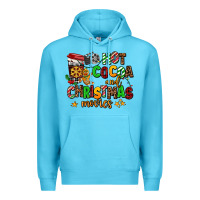 Ocean Blue hot cocoa and christmas movies Premium Hoodie - AdoDesignShop