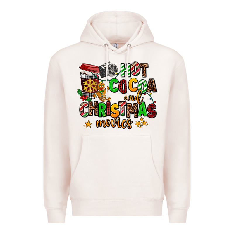 Hot Cocoa And Christmas Movies Premium Hoodie by AdoDesignShop | Teevron
