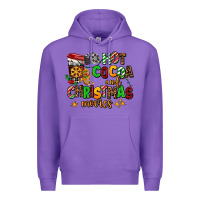 Purple hot cocoa and christmas movies Premium Hoodie - AdoDesignShop