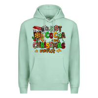 Seafoam hot cocoa and christmas movies Premium Hoodie - AdoDesignShop