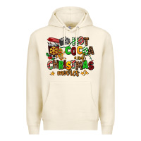 Tofu hot cocoa and christmas movies Premium Hoodie - AdoDesignShop