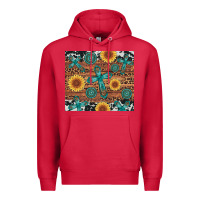 Cardinal cross gemstone and sunflower Premium Hoodie - Artiststas