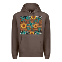 Coffee cross gemstone and sunflower Premium Hoodie - Artiststas
