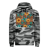 Slate Camo cross gemstone and sunflower Premium Hoodie - Artiststas