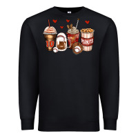 Black baseball coffee cups Premium Sweatshirt - Zillion Design Studio