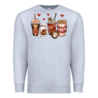 Heather Grey baseball coffee cups Premium Sweatshirt - Zillion Design Studio
