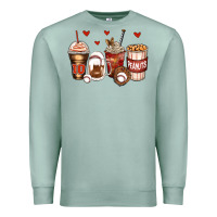 Seafoam baseball coffee cups Premium Sweatshirt - Zillion Design Studio