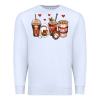 White baseball coffee cups Premium Sweatshirt - Zillion Design Studio