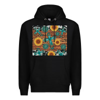 Black cross gemstone and sunflower Premium Hoodie - Artiststas