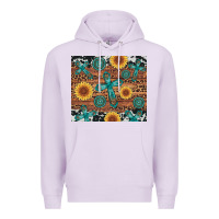 Lilac cross gemstone and sunflower Premium Hoodie - Artiststas
