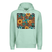 Seafoam cross gemstone and sunflower Premium Hoodie - Artiststas