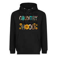 Black a little country a little hood Heavyweight Hoodie - Zillion Design Studio