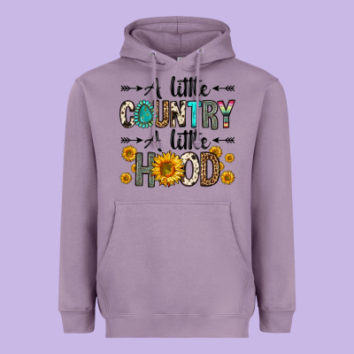 A Little Country A Little Hood Heavyweight Hoodie Designed By Zillion Design Studio