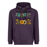 Plum a little country a little hood Heavyweight Hoodie - Zillion Design Studio