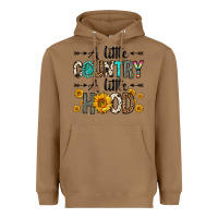 Toasted Coconut a little country a little hood Heavyweight Hoodie - Zillion Design Studio