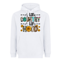 White a little country a little hood Heavyweight Hoodie - Zillion Design Studio