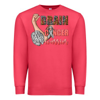 Cardinal brain cancer warrior Premium Sweatshirt - texasbilliewilder