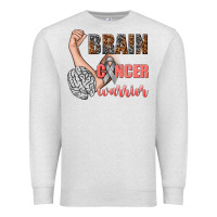 Oatmeal Heather brain cancer warrior Premium Sweatshirt - texasbilliewilder