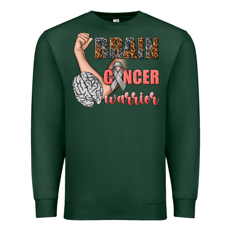Brain Cancer Warrior Premium Sweatshirt by texasbilliewilder | Teevron