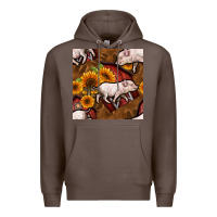 Coffee pig and barn Premium Hoodie - BundleAndBundleShop