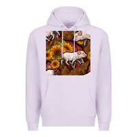 Lilac pig and barn Premium Hoodie - BundleAndBundleShop